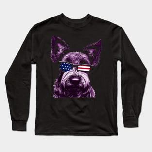 Terrier Tributes Unique Tee Celebrating Scotland's Beloved Canine Companions Long Sleeve T-Shirt